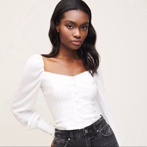 NWOT White Long Sleeve Top